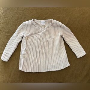 Cozy Cream Kids Wrap Top